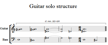 guitar solo structure