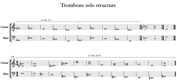 trombone solo structure